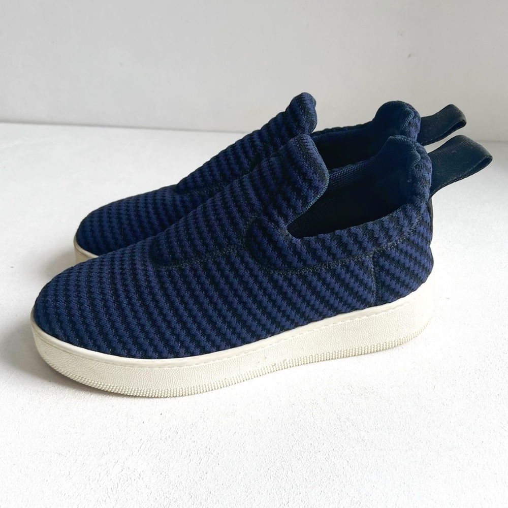 Celine Dark Blue and Black Slip-On Sneakers
